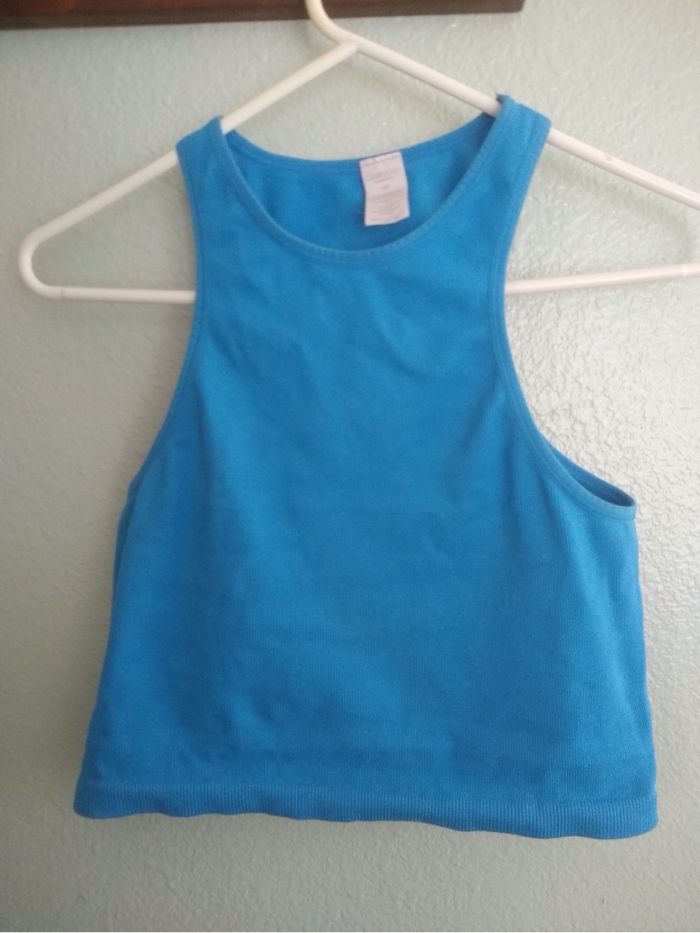 Calvin Klein Performance Bright Blue Ribbed Tank Top